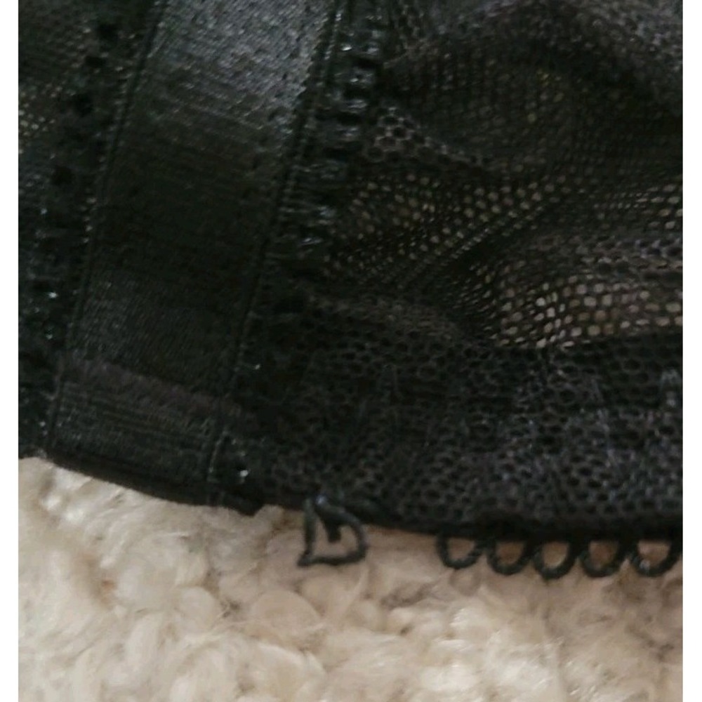 Victoria's Secret Dream Angels Bra 34D Black Silver Sparkle Wired Pretty EUC - Picture 12 of 16
